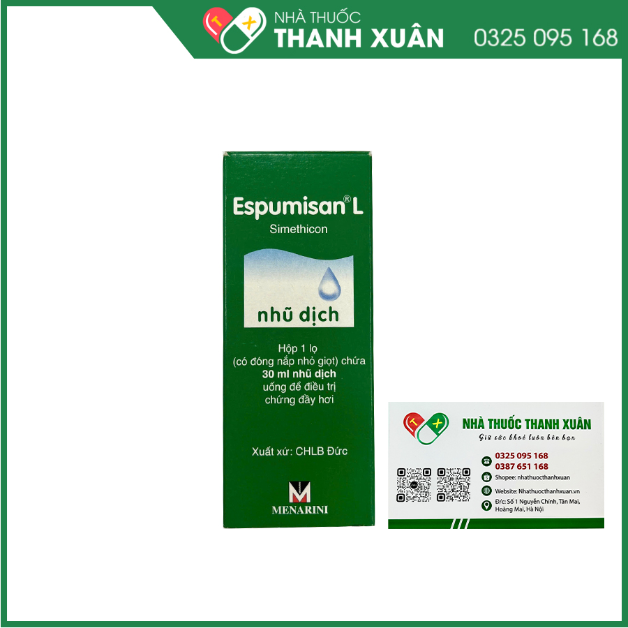Espumisan L thuốc điều trị đầy hơi, chướng bụng